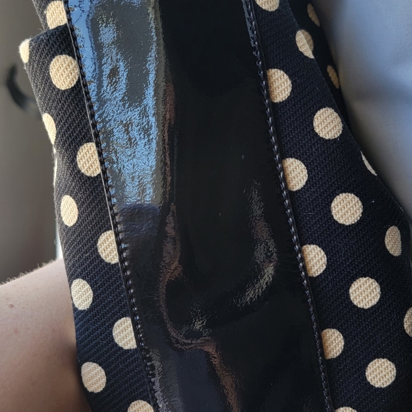 Kate Spade Lizzie Lady Frames Polka Dot  Purse Handbag - Picture 3 of 5